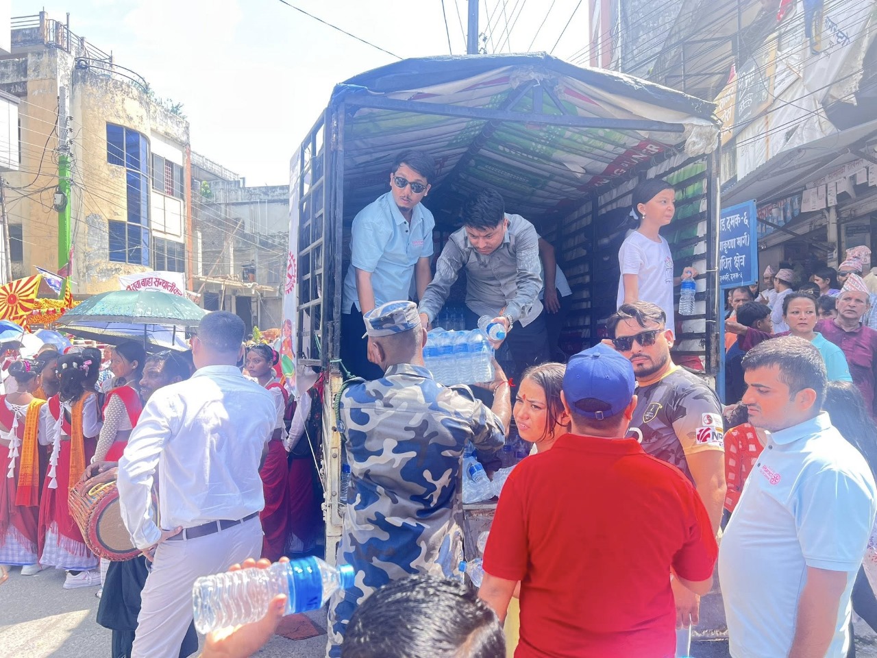 Water Distribution on Rath yatra