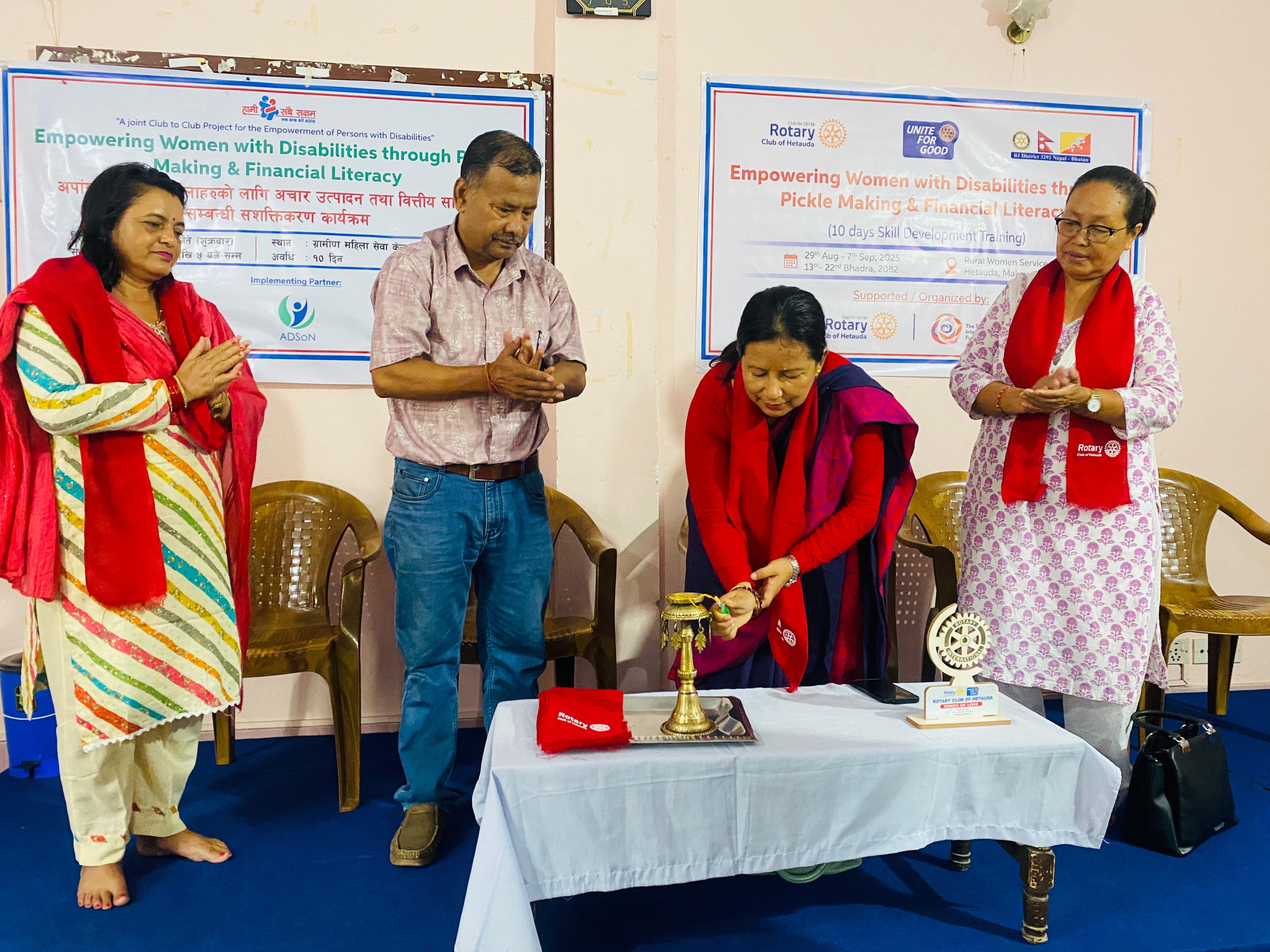 29th August 2025 - Empowering Women with Disabilities through Pickle Making & Financial Literacy