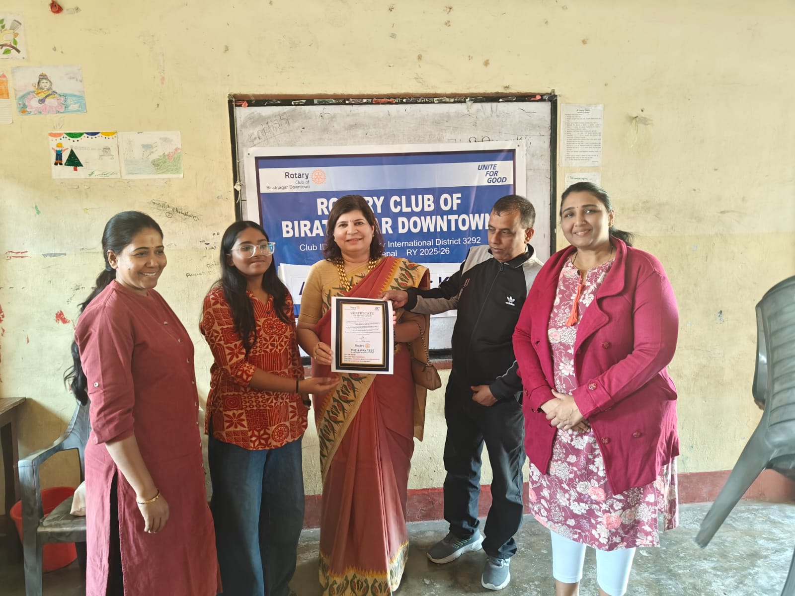 Art classes at Janta Madhyamik school for 2 weeks