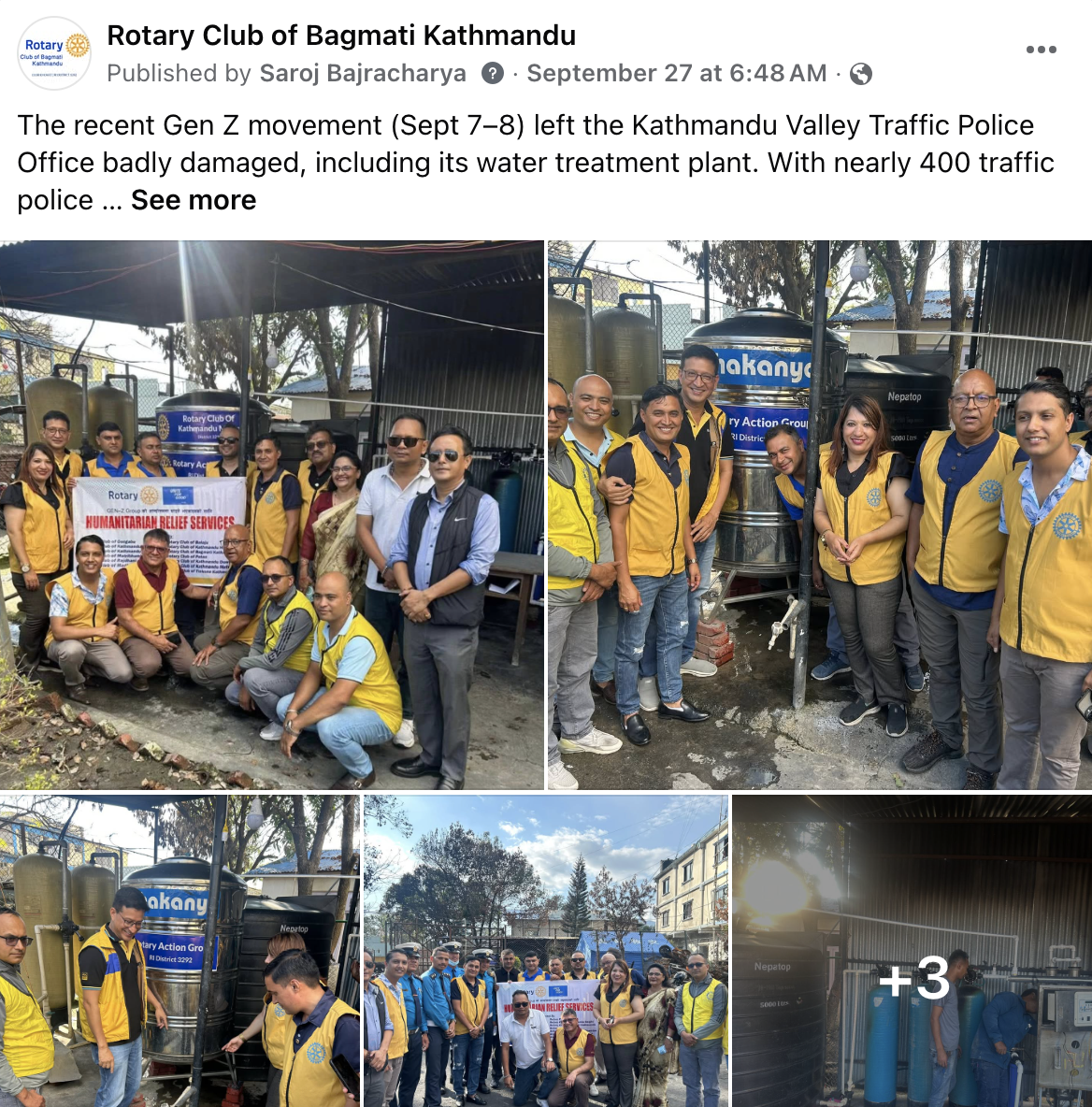 Repair & Restoration of Water Treatment Plant