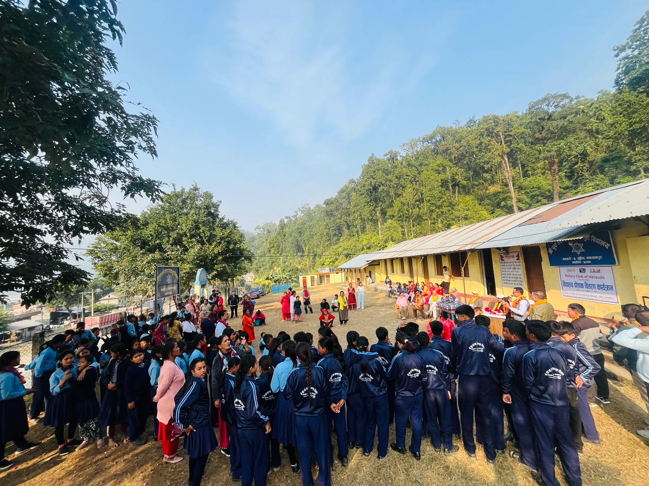 School uniforms distributed to students